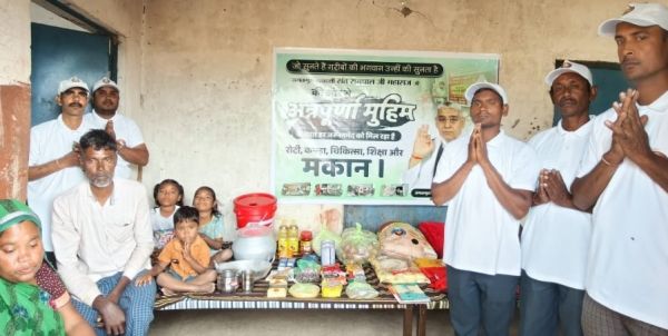 अन्नपूर्णा मुहिम के तहत असहाय परिवार को मिली जीवन-रक्षक सहायता