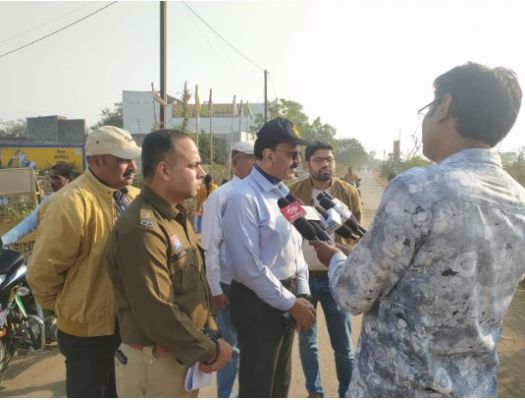 थाना जांजगीर क्षेत्र के हाइवे रोड सुकली चौक  दुर्घटना