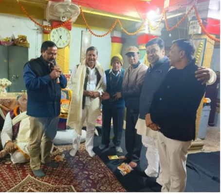 मोक्षदा एकादशी पर पूर्व नपाध्यक्ष राजेश अग्रवाल का किया गया अभिनंदन 