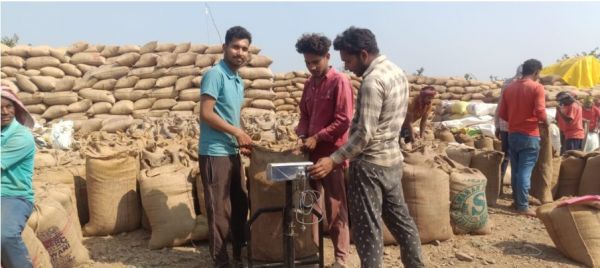 धान खरीदी केंद्र धनसीर में आवक बढ़ी,उठाव नहीं होने से समिति चिंतित
