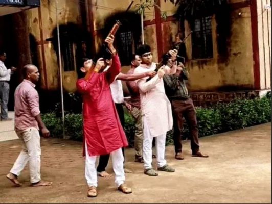 मोहला-मानपुर SP के बेटे की हर्ष फायरिंग का